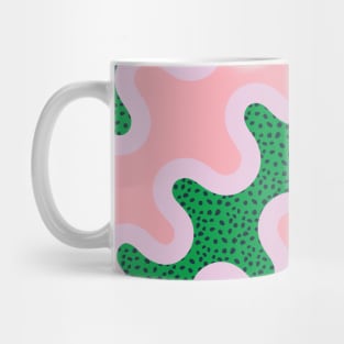 Unique Colorful Pattern - Pink Green Mug